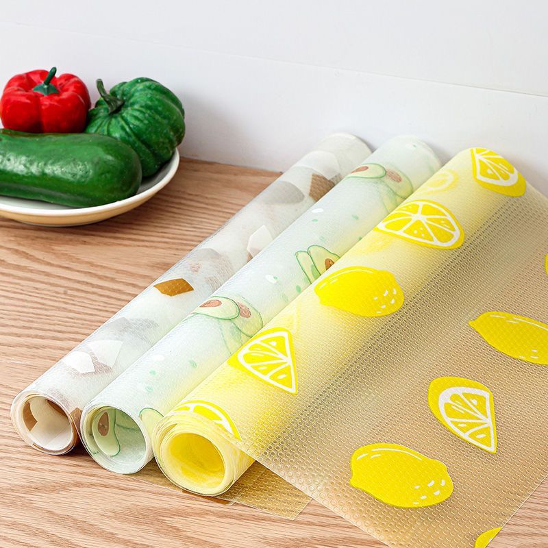 Kitchen Appliances Refrigerators - 60cmx3m Kitchen Cabinet Liners EVA Shelf