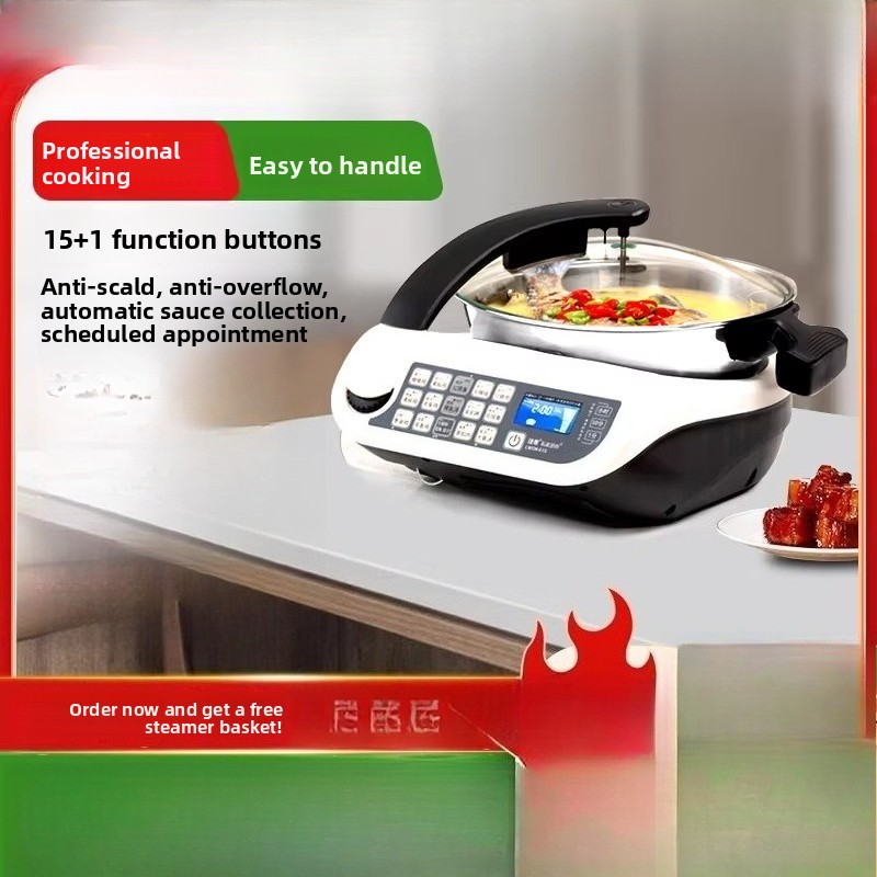 Food Processor Large - E15 Smart Cooking Robot, Large Capacity