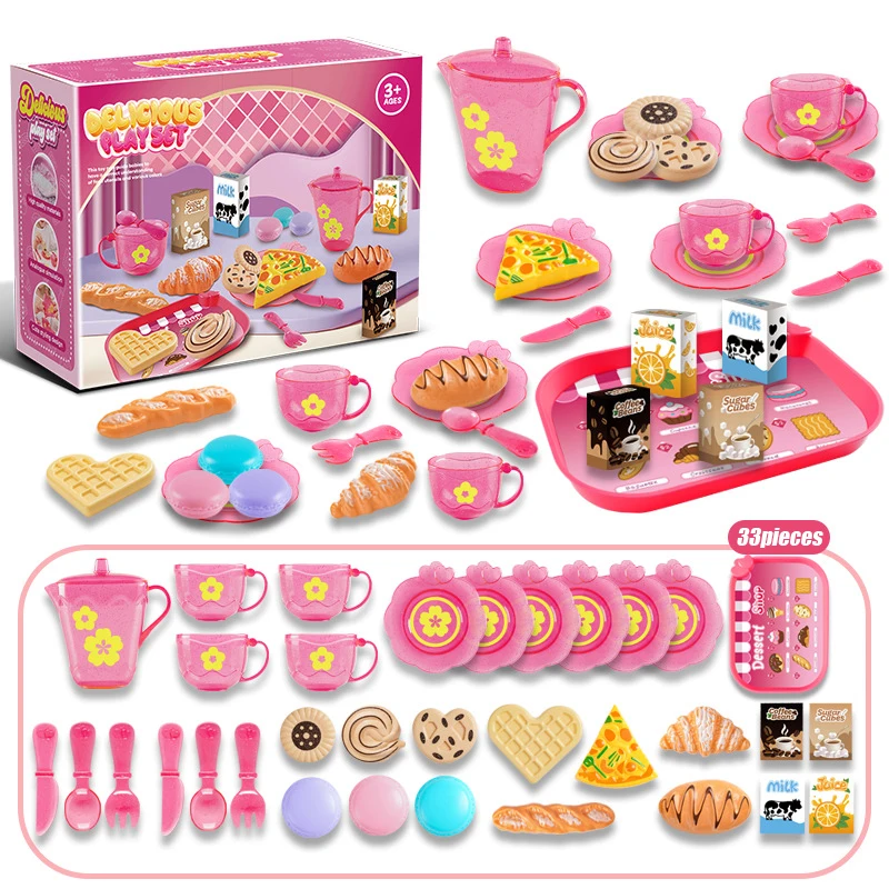 Kitchen Appliances For Kids - Toy Tea Set For Little Girls