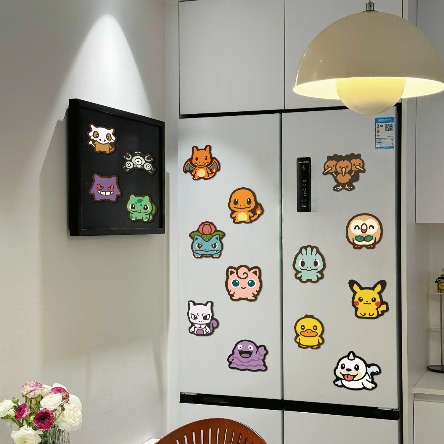 Kitchen Appliances Refrigerators - Multiple‑style Pokemon Cartoon Fridge Magnet PVC
