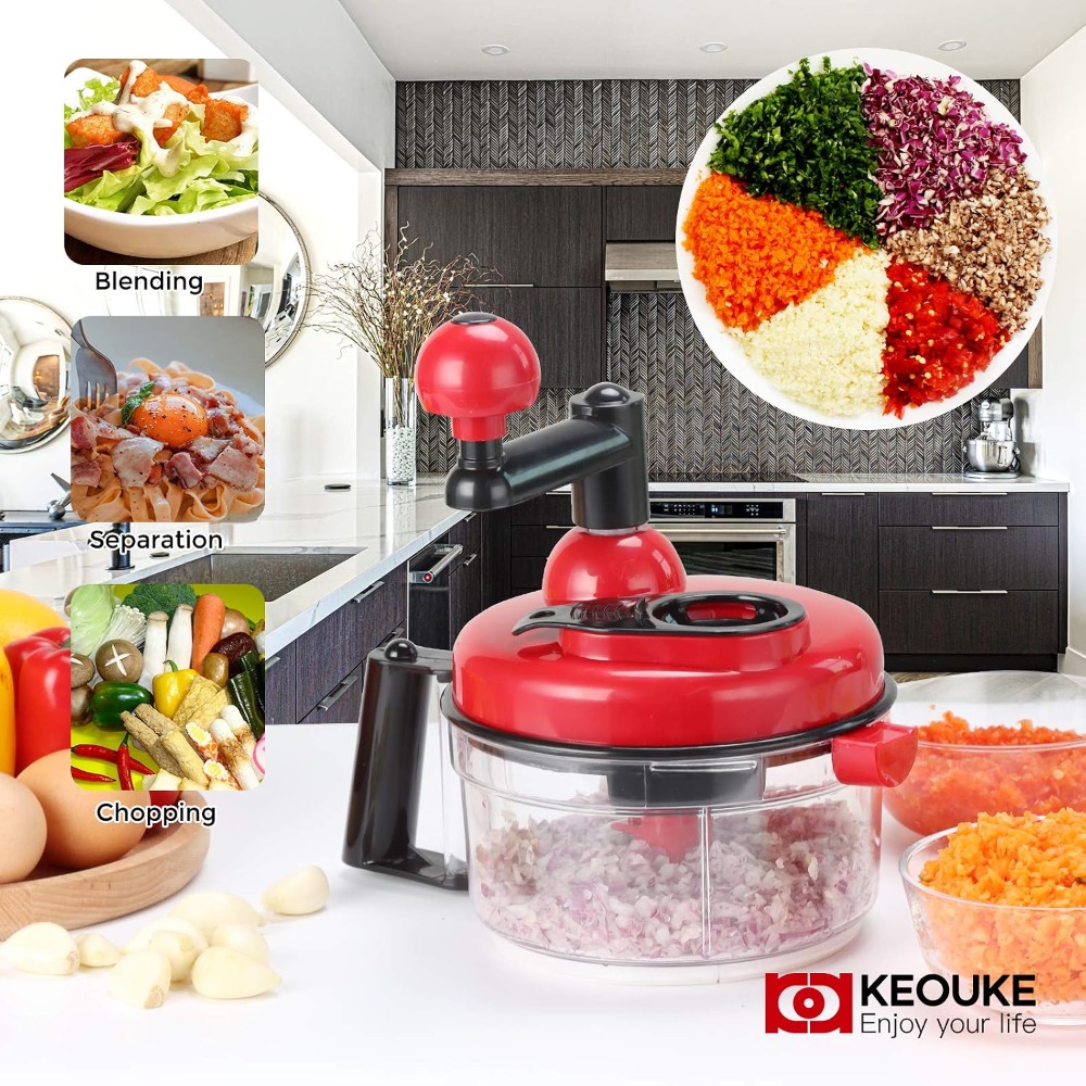 Hand Crank Food Chopper - Manu - Food Processor Large ulasan dan harga