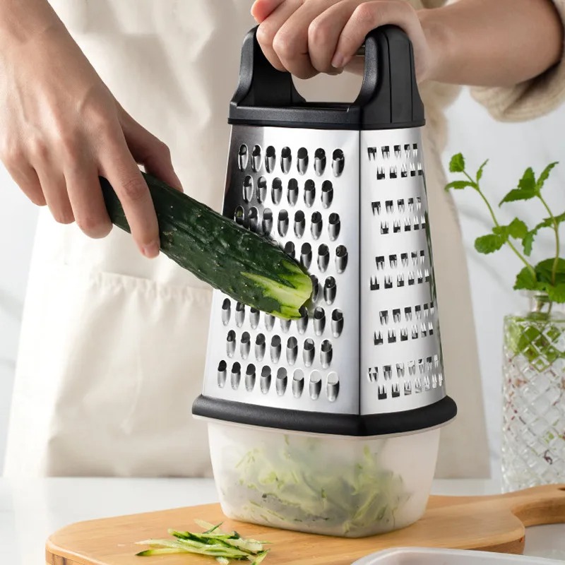 Four-side Box Grater Vegetable - Kitchen Appliances Japan ulasan dan harga