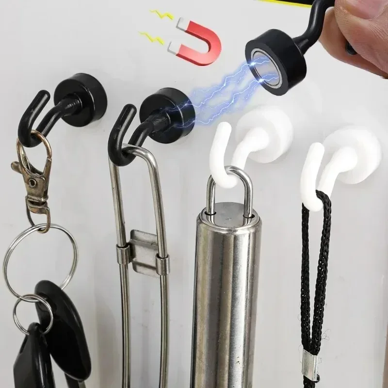 Black Strong Magnetic Hooks fo - Kitchen Appliances Refrigerators ulasan dan harga