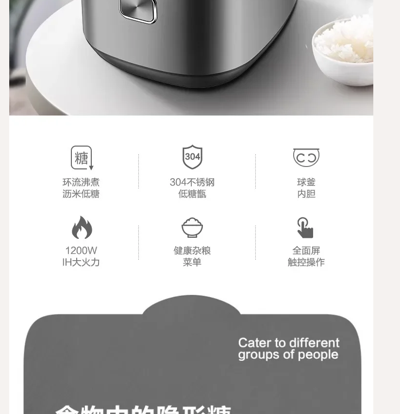 220V olayks 3L ceramic rice co - Kitchen Appliances Japan ulasan dan harga