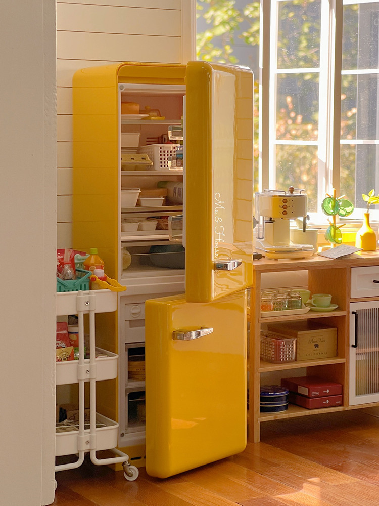 1/6 Doll House Model Furniture - Kitchen Appliances Refrigerators ulasan dan harga