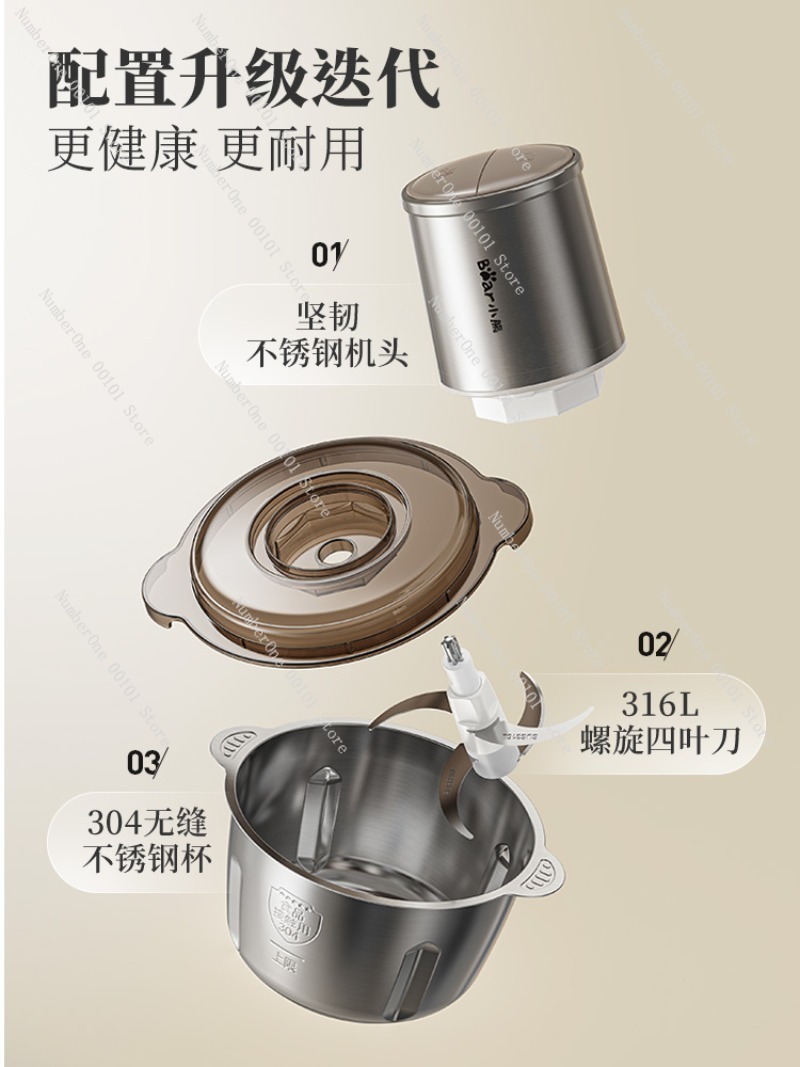 Stainless Steel Meat Grinder H - Food Processor Large ulasan dan harga