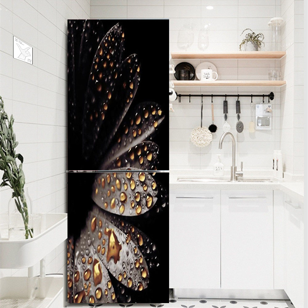 White Flower Refrigerator Deco - Kitchen Appliances Refrigerators ulasan dan harga