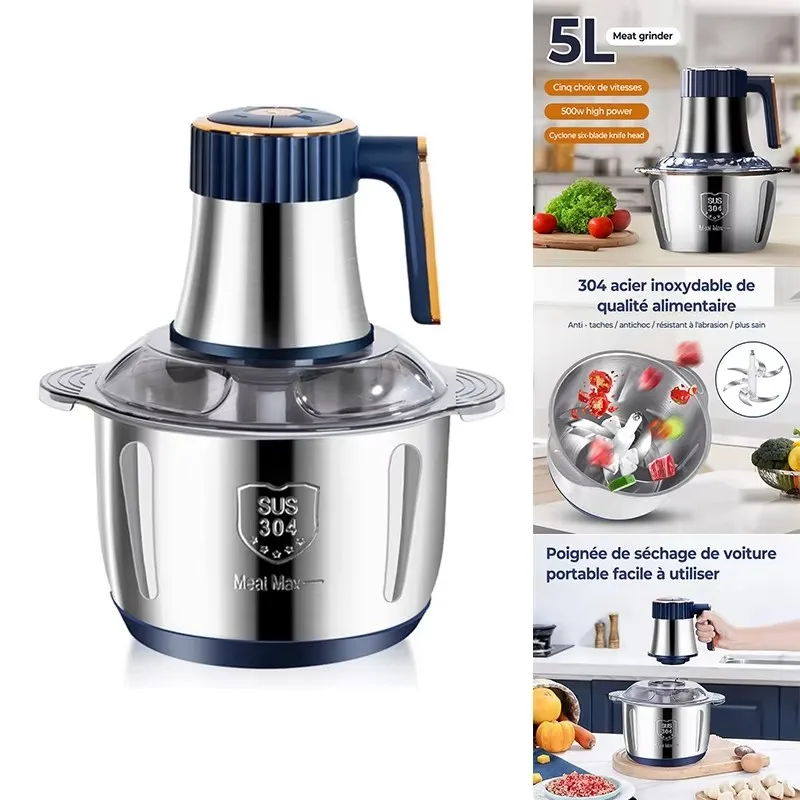 5L Large Capacity Electric Mea - Food Processor Large ulasan dan harga